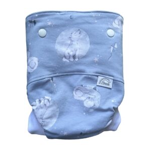 Csónakos mosható pelenka L - Wolves