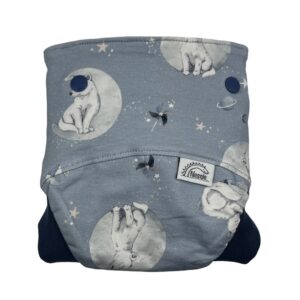 Csónakos mosható pelenka M - Wolves